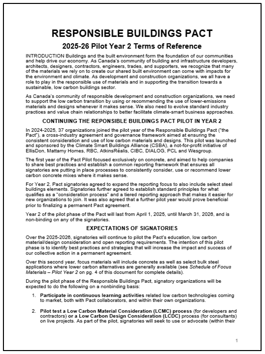 PactTOR2 Responsible Buildings Pact Terms of Reference Image